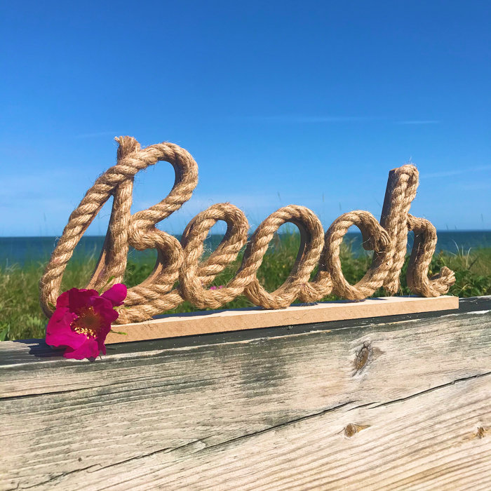 Highland Dunes Beach Rope Word Art & Reviews Wayfair